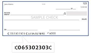 Routing Number - Priorityone